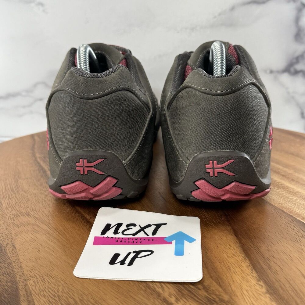 Women's Size 11-Kuru Chicane Trail Hiking Walking Shoes Gray Pink Sneakers - Picture 4 of 9